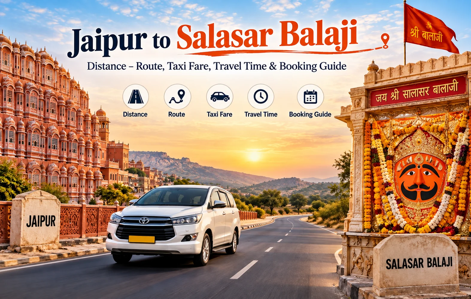 Jaipur to Salasar Balaji Distance