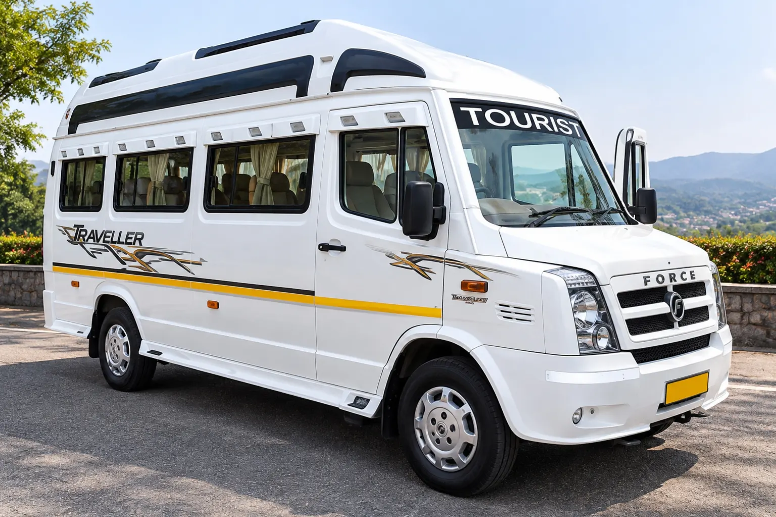 9 Seater Force Urbania Rental in Jaipur