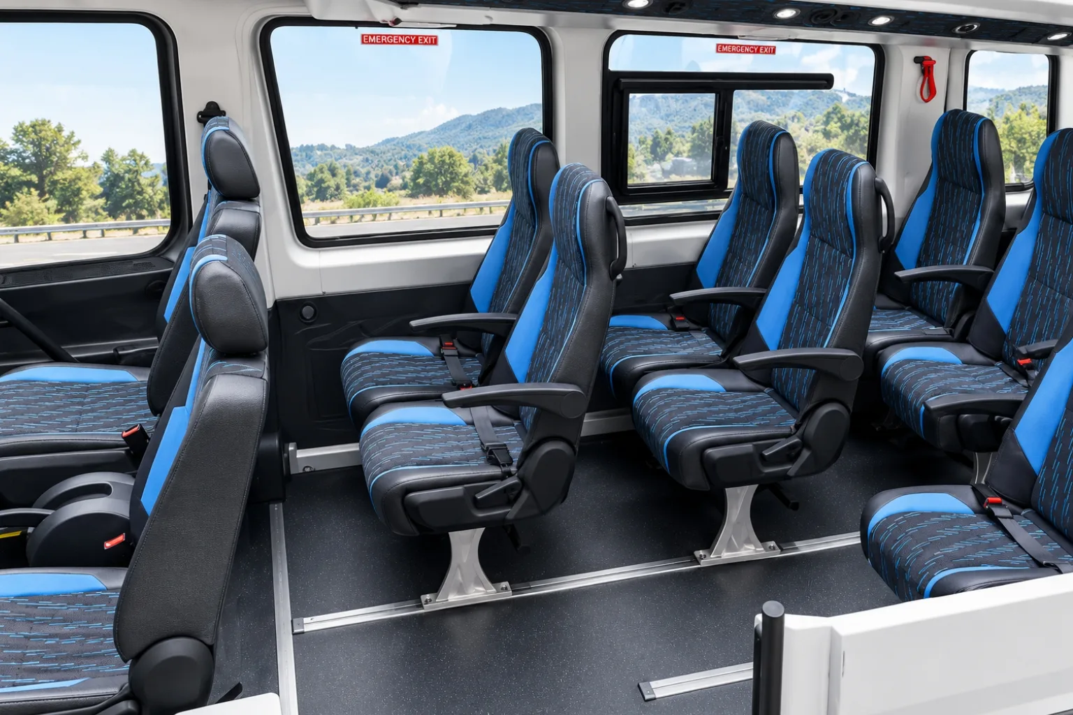 9 Seater Force Urbania Rear View