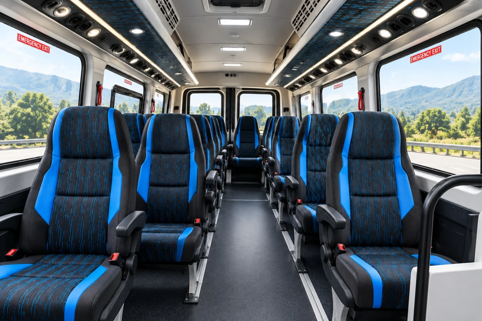 9 Seater Force Urbania Interior